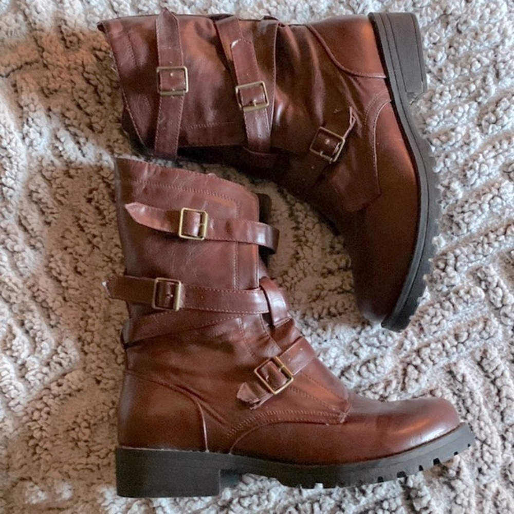 Charles Albert Buckle Moto Boots — 8